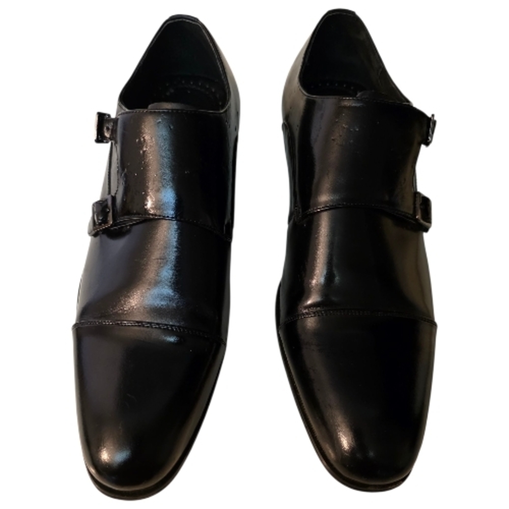Stacy Adams Black Double Monk Strap Oxfords